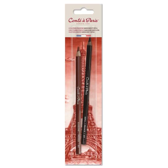 Conté à Paris™ Sanguine & Sepia Sketching Pencils, 2ct.